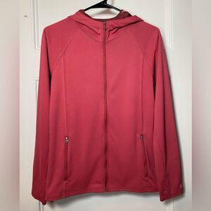 KUHL Full Zip Lightweight Hooded Sweatshirt Outdoor Athleisure Pink Sz Medium